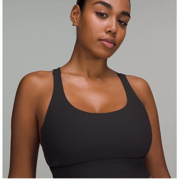 lululemon athletica Other - Lululemon energy longline ribbed black sports bra